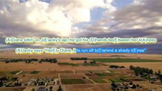 John Mellencamp&quot;&quot;Jack and Diane&quot; play along with scrolling guitar chords and lyrics