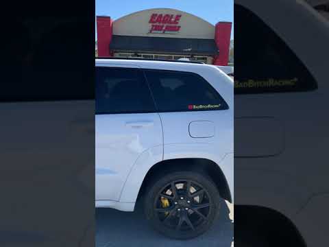 SRT Trackhawk aka Bad Bitch get some new tires put on