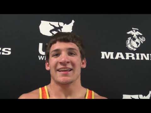 Brennan Van Hoeke (FL), 2022 Junior Nationals freestyle champion at 145 pounds