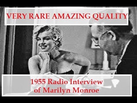 VERY RARE Amazing Quality 1955 Radio Interview of Marilyn Monroe