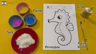 K1 Art Craft - Salt Painting Craft