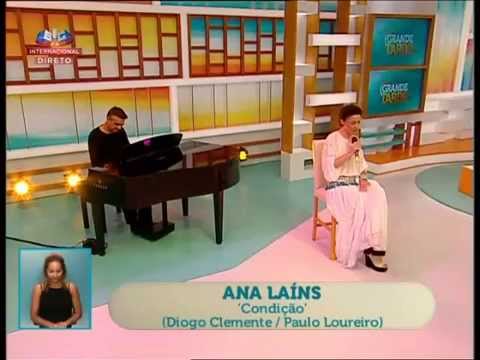 Cantora ANA LAINS "Condição" na Grande Tarde da SIC - Contacto para Espectáculos