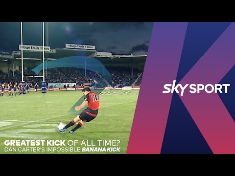 GREATEST KICK OF ALL TIME? Dan Carter's Impossible Banana Kick | 2007 Highlanders v Crusaders