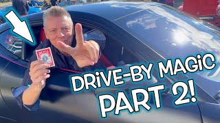 Magic Tricks from a Sports CAR at a Car Show?! - Part 2!