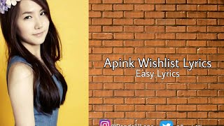 Apink Wishlist Lyrics