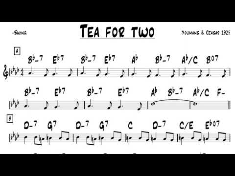 Tea For Two- Guitar Lesson- Chords, Melody, and Soloing for Easy Jazz Guitar