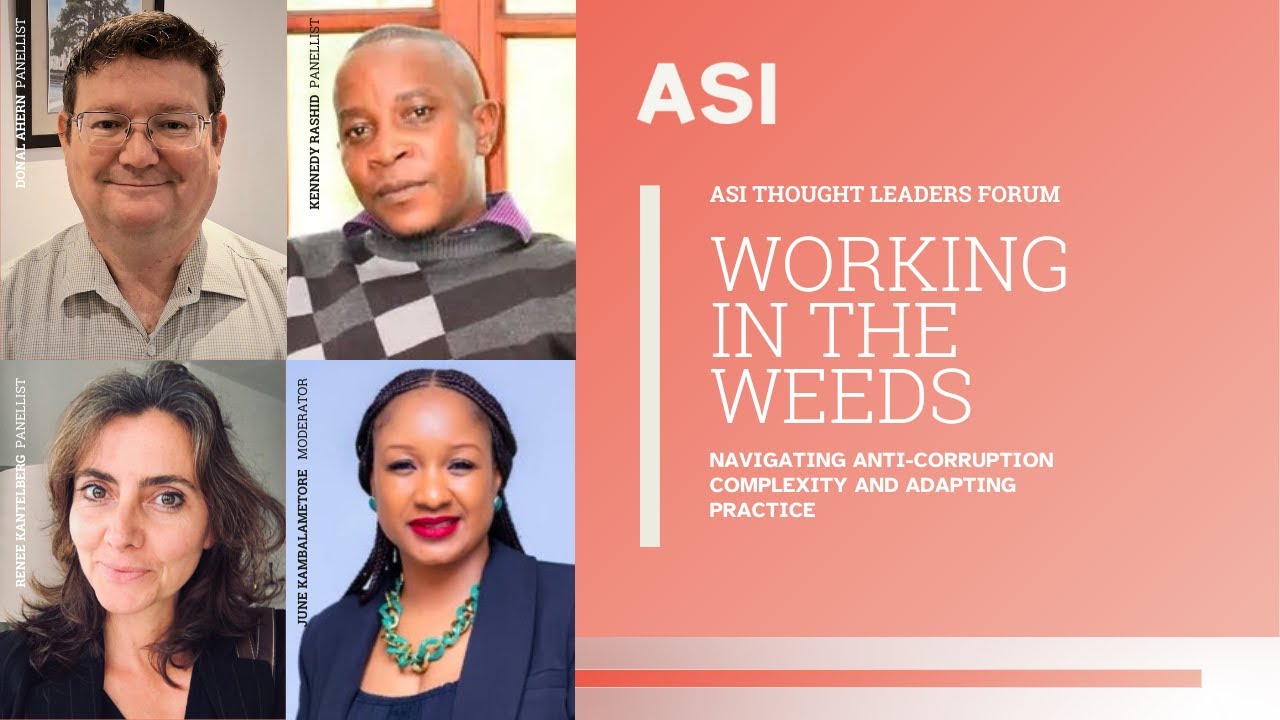 ASI Thought Leaders Forum | Working in the Weeds