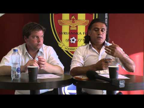 130707 Presskonf. SFC-HBK - Özcan Melkemichel, eldsjäl och manager, avgår