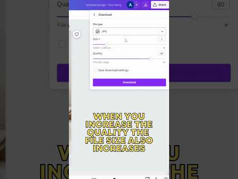 INCREASE JPG QUALITY IN CANVA