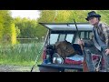 Solo Camping Fishing Adventure Truck Bed Camping By The Lake