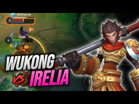 WUKONG VS IRELIA IN TOP LANE - Wild Rift: Wukong Gameplay, Wukong Tutorial - Build and Runes
