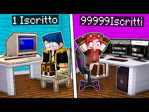 YOUTUBER DA 1€ VS YOUTUBER DA 1.000.000€! - MINECRAFT