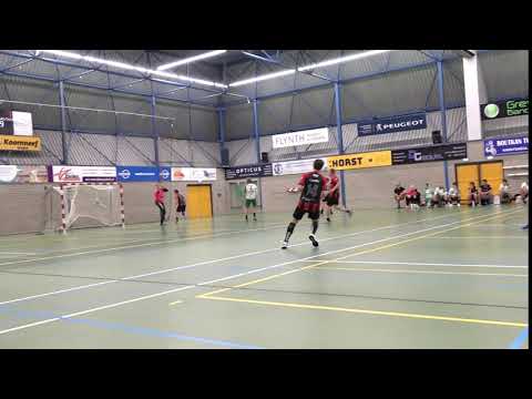 Doelpunt Wout van Iperen tijdens oefenpot Quintus - Dynamico