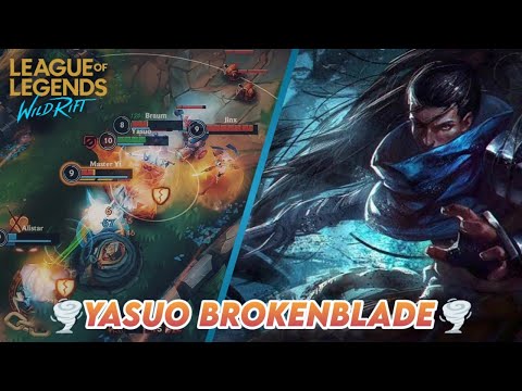 Yasuo Wild Rift - BROKENBLADE WITH SOLARI CHARGEBLADE! - Pro Yasuo Best Gameplay+Build #31 NEO Carry