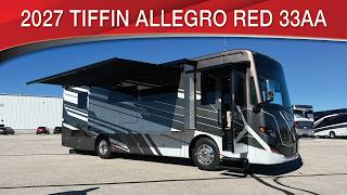 A preview image of the linked video showcasing 2027 Tiffin Allegro Red 33AA