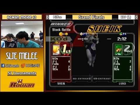 Rowan SSBM 12: Miffee (Puff) Vs. KDP (Sheik) - Grand Finals
