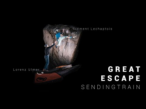 Great Escape [ 8B / V13 ] in Cresciano Lorenz Ulmer and Clément Lechaptois