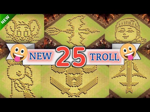 2022 New Top 25 Awesome TH14 FUN / TROLL Base Layout + LINK (In Video Comment Box) | Clash Of Clans