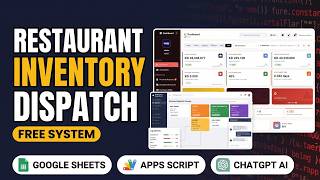 FREE Restaurant Inventory Management System in Google Sheets | Apps Script Kitchen