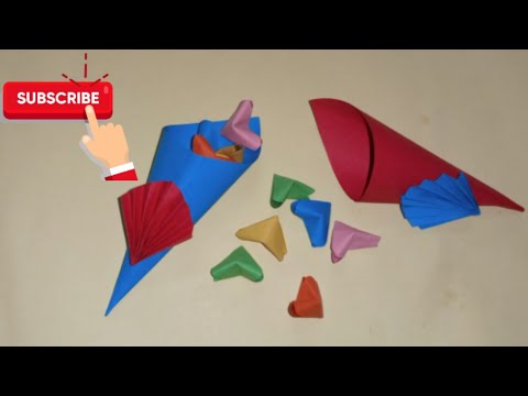 Mini bouquet (Paper Folding Instruction) || Easy Paper Craft || Art Of Paper Folding || Simple Craft