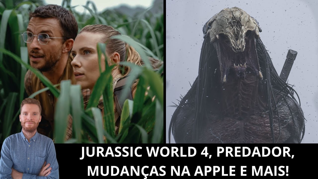 Ao vivo: Jurassic World 4, novo Predador, 007, Apple muda estratégia no cinema, Queer, Maria e mais!