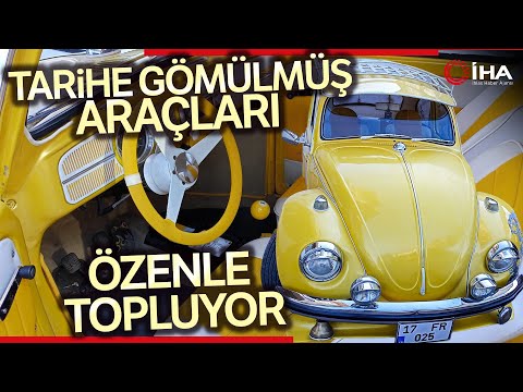 Klasik Otomobilleri Özenle Toplayıp Dükkanında Sergiliyor