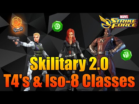 Skilitary 2.0 - Best T4's and Iso Classes! - MSF - Marvel Strike Force