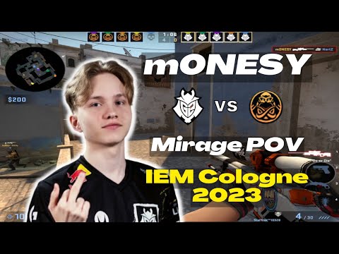 【m0NESY POV】 (27-16) rating:1.60 G2 vs ENCE (mirage) IEM Cologne 2023 Grand Finals Map 2 | CSGO POV