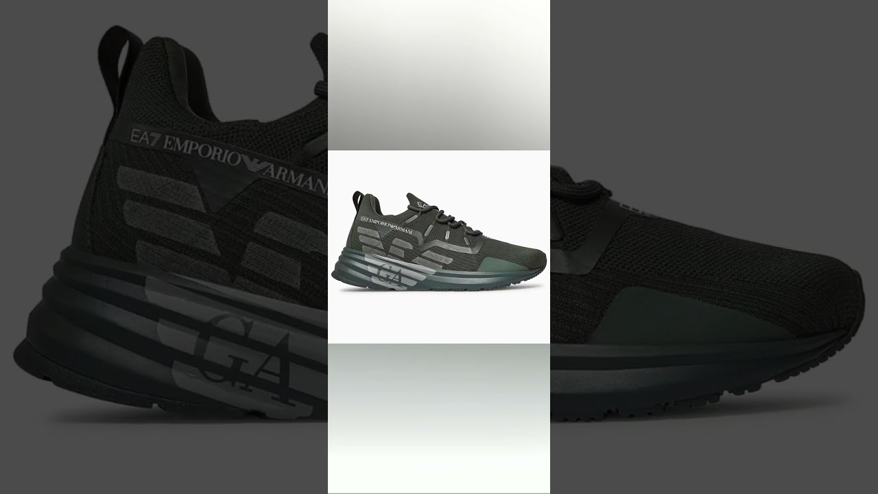 EA7 Men’s Black Lightweight Sneakers #ea7