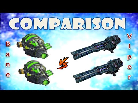 Bane vs Viper heavy weapons comparison war robots