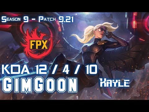 FPX GimGoon KAYLE vs LUCIAN Top - Patch 9.21 EUW Ranked