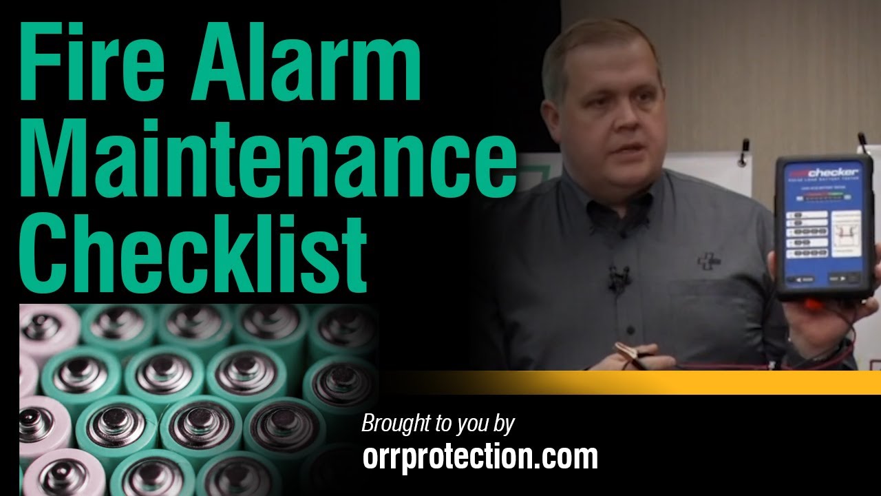 Fire Alarm Maintenance Checklist