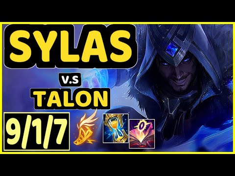 SYLAS vs TALON - 9/1/7 KDA MID CHALLENGER GAMEPLAY - EUW