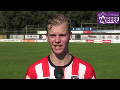 2020-09-13 Voetbal, 3e Divisie, Hollandia-Unitas, interviews WEEFF