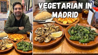 VEGETARIAN Tapas and Spanish Food Finds | MADRID Food Vlog