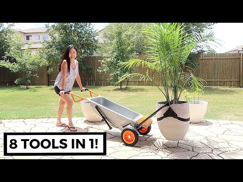 The Versatile Gardening Tool I Never Knew I Needed! | Worx Aerocart Wheelbarrow & Dolly Review