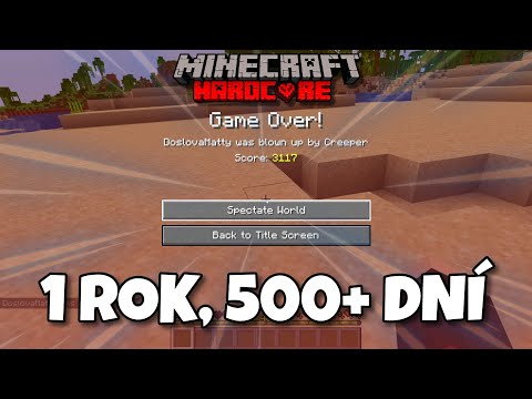 Umřel jsem po 500+ Dnech v Minecraft HARDCORU...