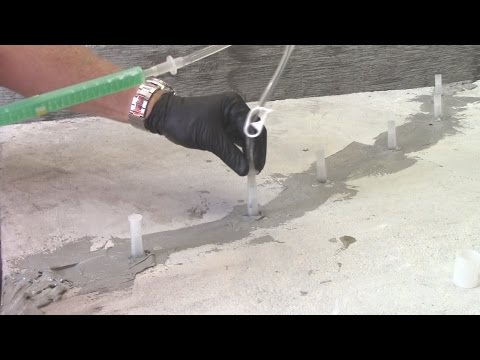 Part of a video titled How to Repair Concrete with Epoxy Injection Techniques (NEW)