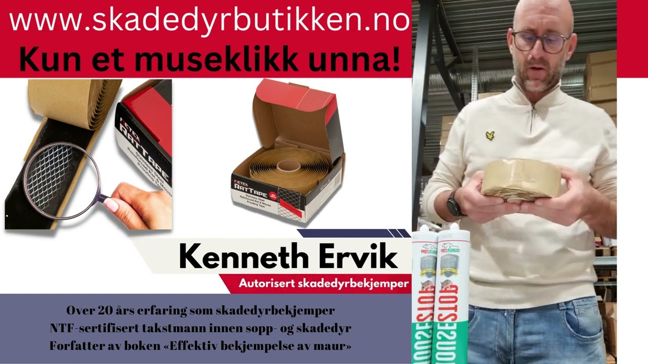 Gnagertett tape fra Metex