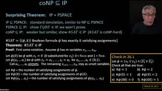 26. coNP is a subset of IP