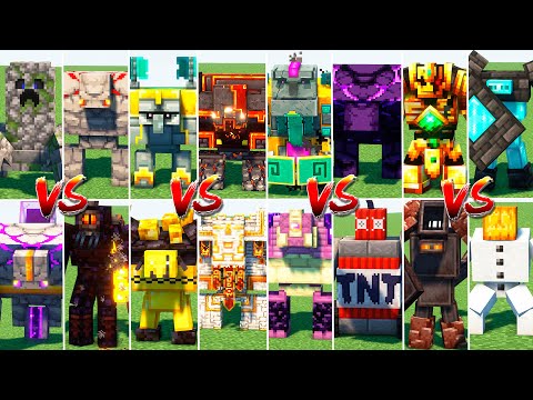 Foxy Craft - ALL NEW GOLEMS TOURNAMENT | Minecraft Mob Battle 1.20