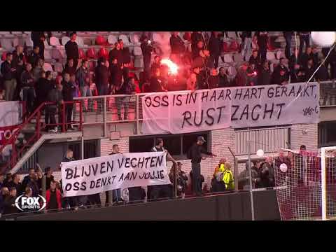 Minuut stilte na hevig ongeval Oss! (Top Oss - Sparta Rotterdam)