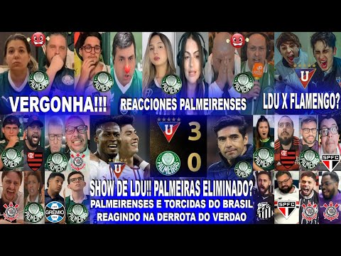 PALMEIRENSES AND BRAZILIAN FANS AGAINST LDU 3X0 PALMEIRAS - BRAZILIAN REACTIONS - VERDAO ELIMINATED?