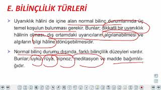 Eğitim Vadisi AYT Felsefe 3.Föy Psikolojinin Temel Süreçleri 3 Konu Anlatım Videoları
