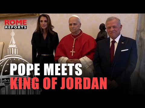 Pope Leo XIV meets with the King of Jordan at the Vatican - VIDEO ONLY