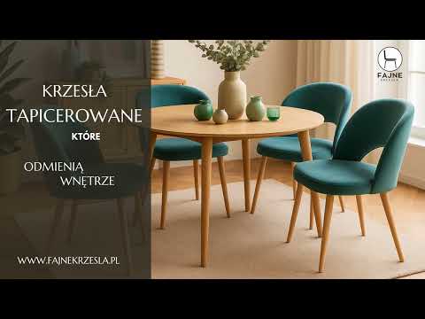 Odmień swój dom z klasą – tapicerowane krzesła, które pokochasz!  #krzesłatapicerowane #fajnekrzesla