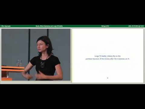 Mina Aganagic - Knots, Mirror Symmetry and Large N Duality