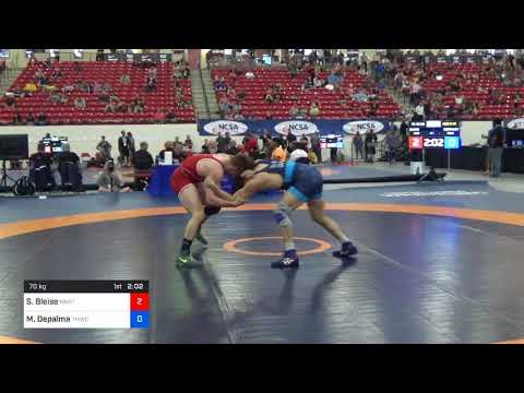 2018 Marine Corps US Open/Senior Men's Freestyle 70 Con 8 #1 - Steve Bleise (MNST) Vs. Mike Depalm