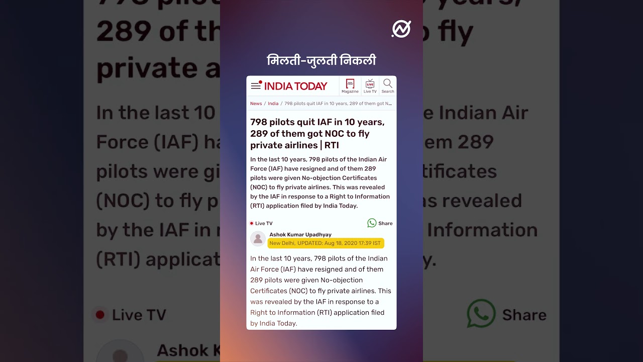India–Pakistan conflict के बाद 163 IAF pilots ने resign किया?