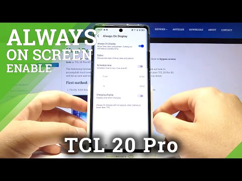How to Turn On Always On Display on TCL 20 Pro 5G – Activate AOD